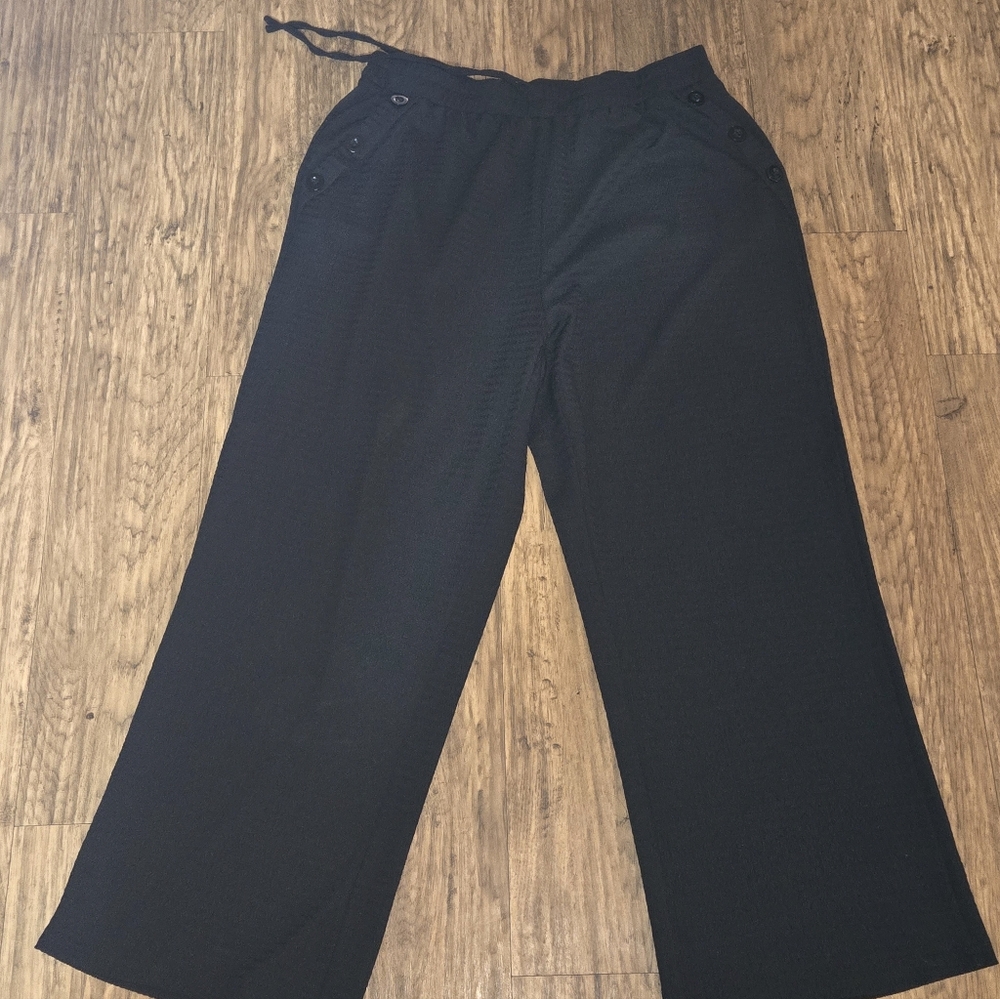 Wide Leg Drawstring Pants - Picture 3 of 5